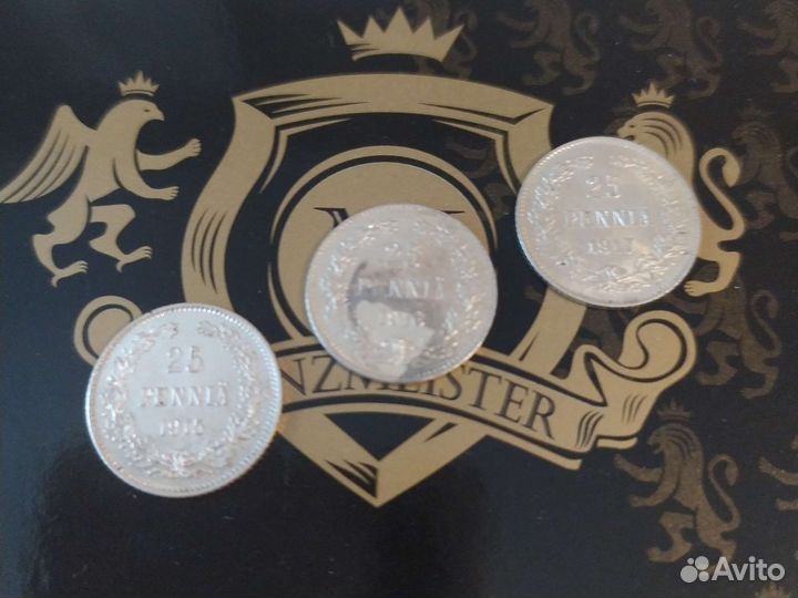 Монеты России для Финляндии 1915-1917г.г