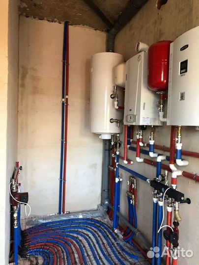 Монтаж теплых полов, установка системы отопления