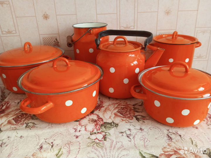 Эмалированная посуда СССР