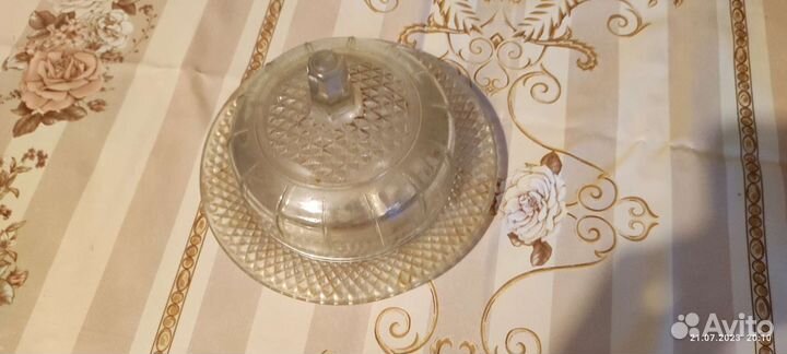 Масленка СССР стекло