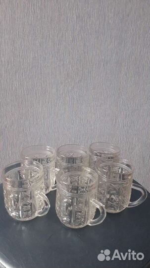 Набор новых хрустальных стопок,кружек СССР