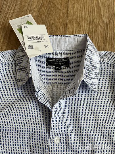 Рубашка 140 новая. 2 шт. Для школы