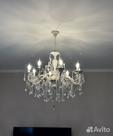 Люстра потолочная хрустальная