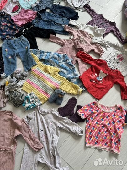 Детские вещи пакетом на девочку 74 80 86
