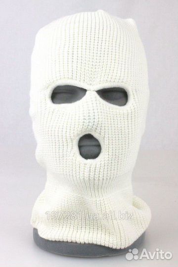 Балаклава-маска белая новая