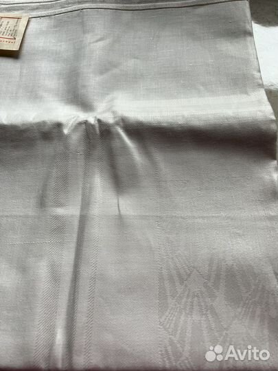 Скатерть жаккардовая белая СССР 150*175 новая