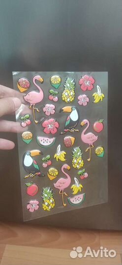 Наклейки объёмные из фикс прайса