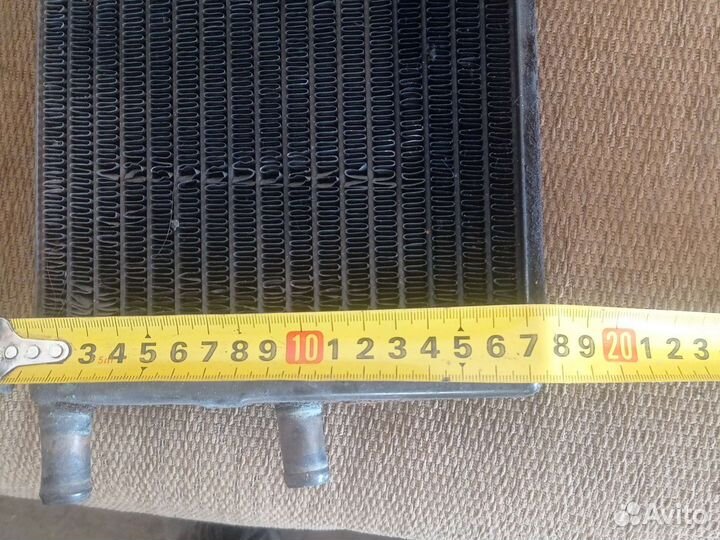 Радиатор медный дополнительной печки на газель