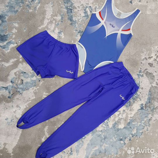 Гимнастический купальник, шорты для мальчика 140