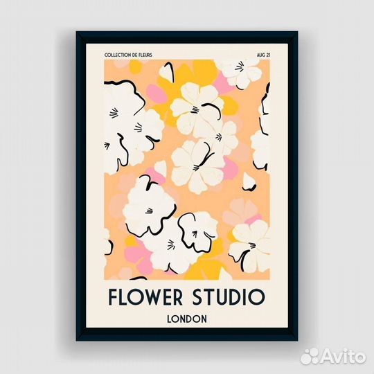 Постер Flower studio London (А3)