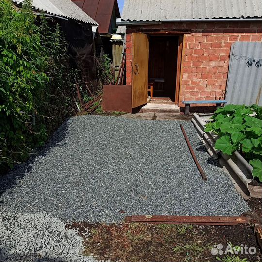 Щебень гранитный на парковку