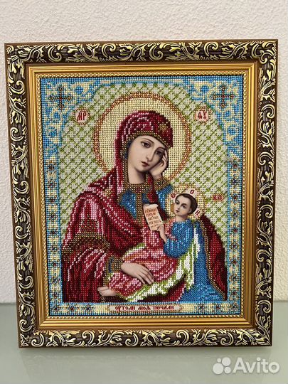 Икона из бисера «Утоли мои печали»