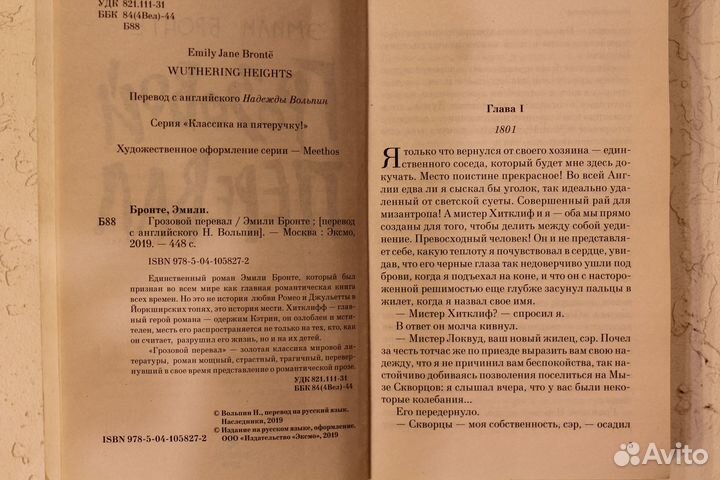 Книга Э.Бронте 