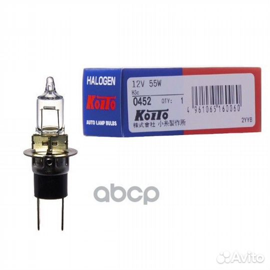 Лампа h3c 12v 55w koito 1372 L1035502, L10355B02