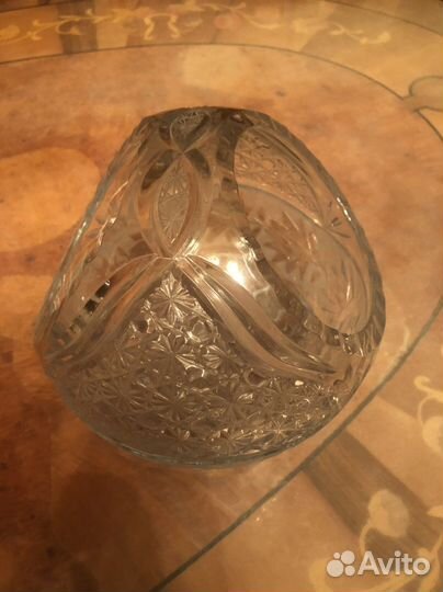 Ваза карзина Хрусталь Новая