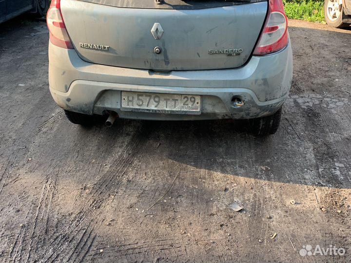 Задний бампер renault sandero 1