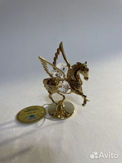 Фигурка Единорог Swarovski spectra crystal 24k