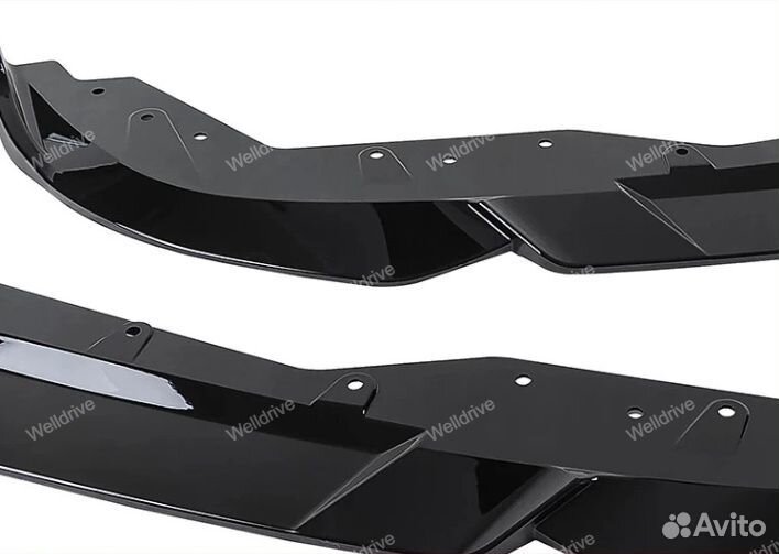 Сплиттер BMW 3 G20 рест M-Performance черн тюнинг