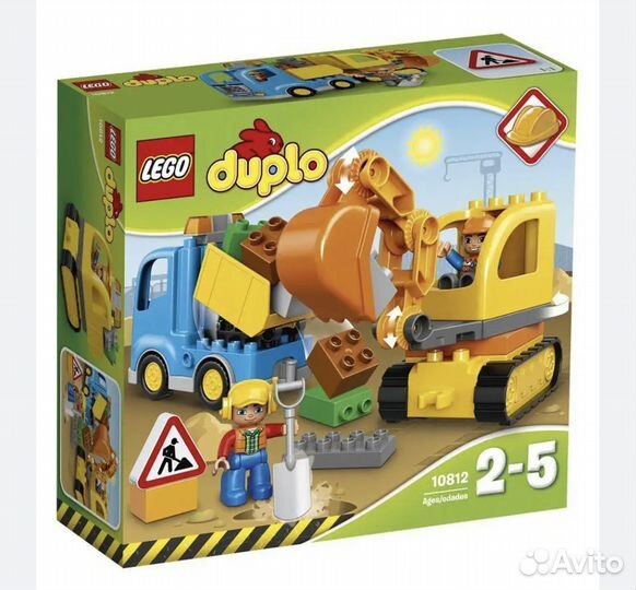 Lego duplo строительная техника и юрский период