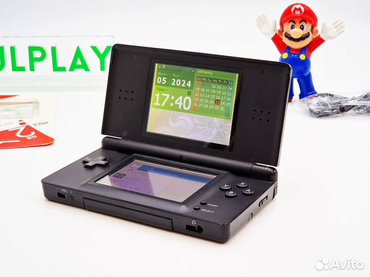 Nintendo DS Lite Black +Flash картридж +любые игры