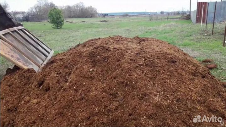 Навоз коровий, навоз куриный, перегной