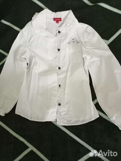 Блузки школьные на девочку 134 140