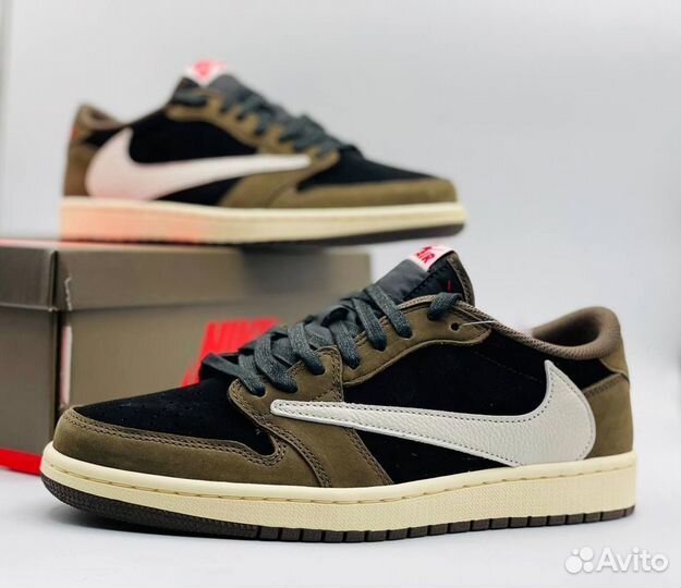 Кроссовки Nike air jordan 1 travis scott