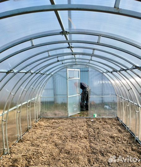 Теплица Двойная дуга 20х20