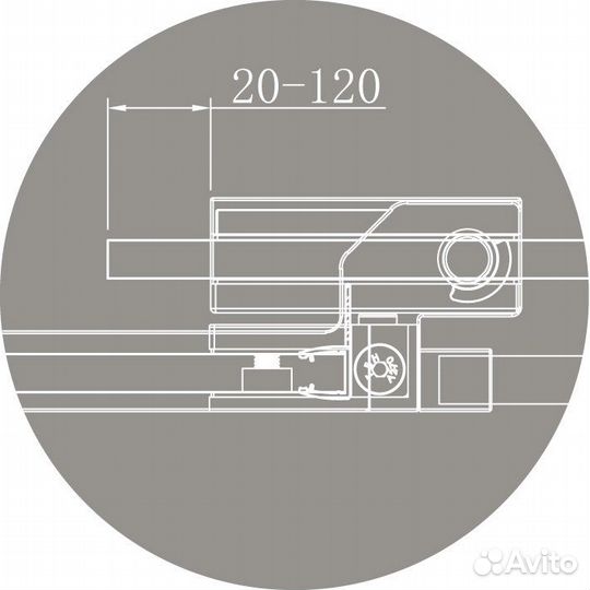 Душевой уголок Cezares slider 1950x900x900 (тонированное стекло) черный матовый slider-R-2-90/100-gr