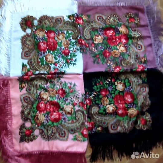 Платок белый 110х110