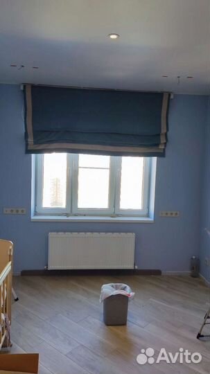 Электрокарниз вертикальный вместе со шторой