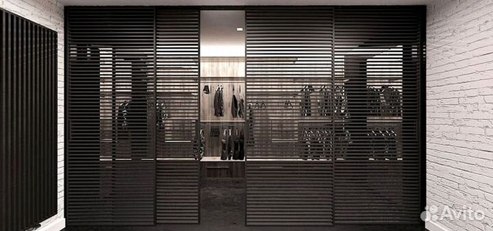 Реечные раздвижные перегородки