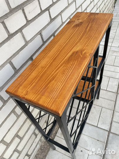 Винная полка / Стеллаж для вина в стиле Лофт