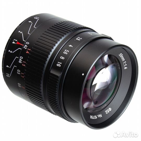 Объектив 7artisans 55mm F1.4 II Sony E, черный