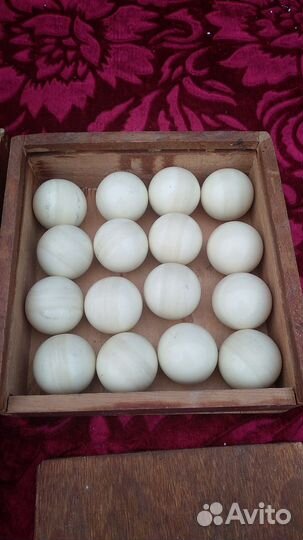 Набор стариных бильярдных маленьких шаров