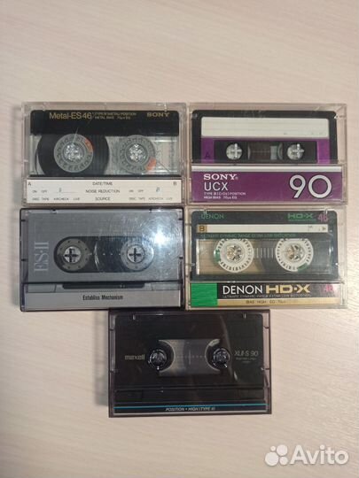 Аудиокассеты sony, denon, maxell