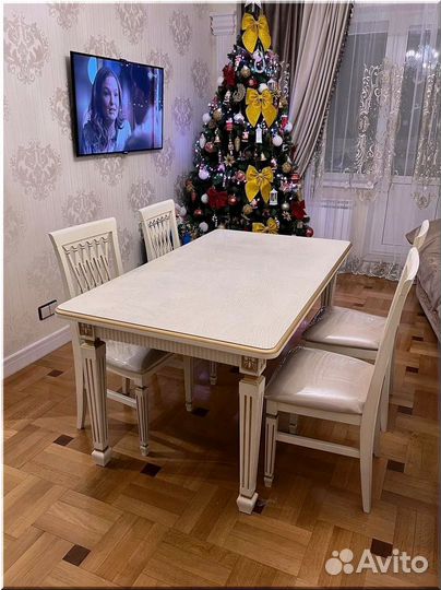 Стол обеденный овальный раздвижной