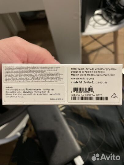 Оригинальные apple airpods