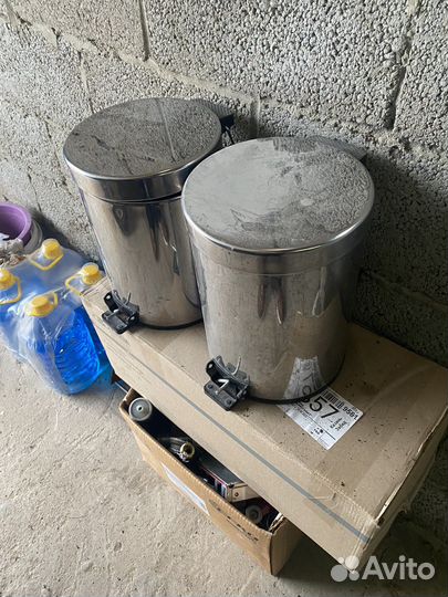 Урна хромированная б/у