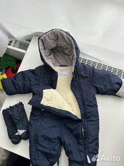 Зимний комбинезон для мальчика 74