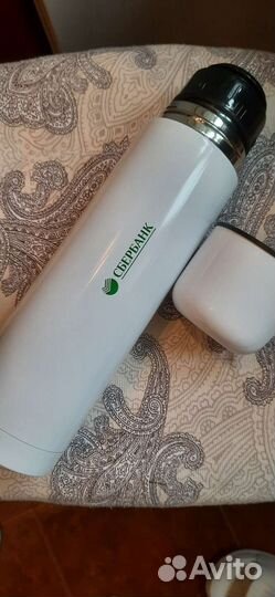 Термос 1 л сбербанк подарочный