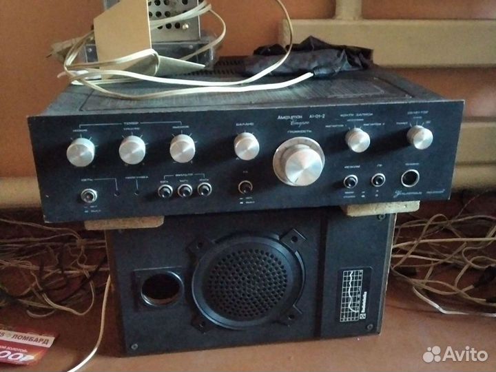 Колонки и усилитель Амфитон