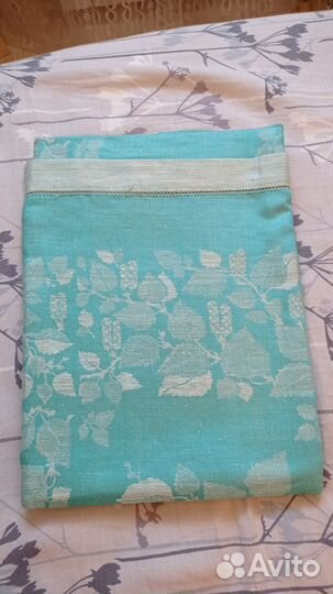 Покрывало СССР, полотенца, скатерти. Новые. Лён