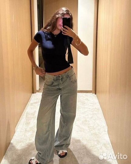 Трикотажный топ женский