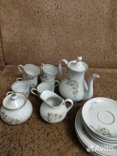 Сервиз кофейный, столовый, ссср, форфор