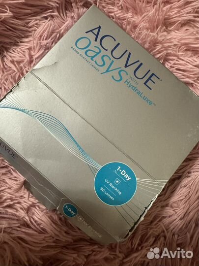 Линзы acuvue oasys 1 day with HudraLuxe -0.75