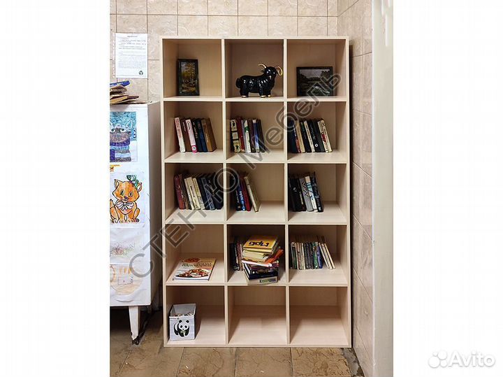 Стеллаж 3х5 (тип IKEA Каллакс) дуб