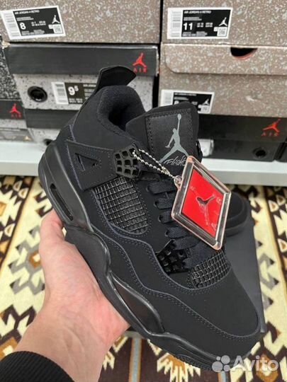 Кроссовки Nike Air Jordan 4 Black Cat новые