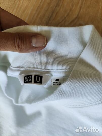 Платье свитшот Uniqlo U белое XS-S