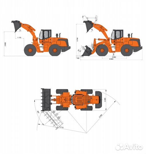 Фронтальный погрузчик Develon SD200, 2022